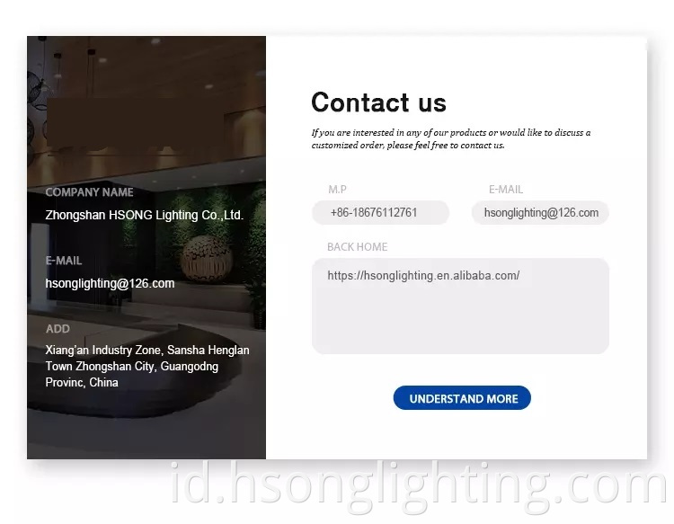 Hsong Anti Glare No Floiker LED Downlight Recesed Cob AC100-240V Untuk Aplikasi Komersial